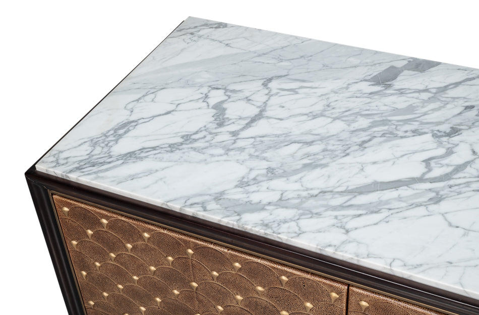 Palisade Shagreen Credenza by Sarreid Ltd - view 5