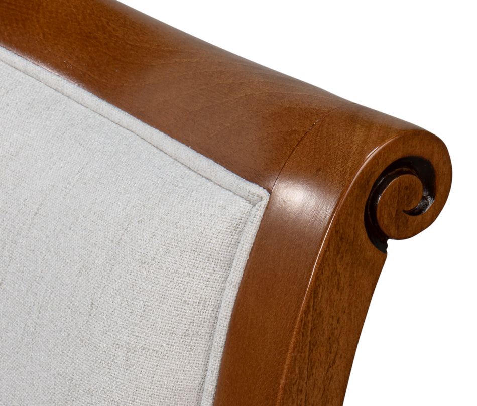 Polk Fabric Side Chair, Brown by Sarreid Ltd - view 11