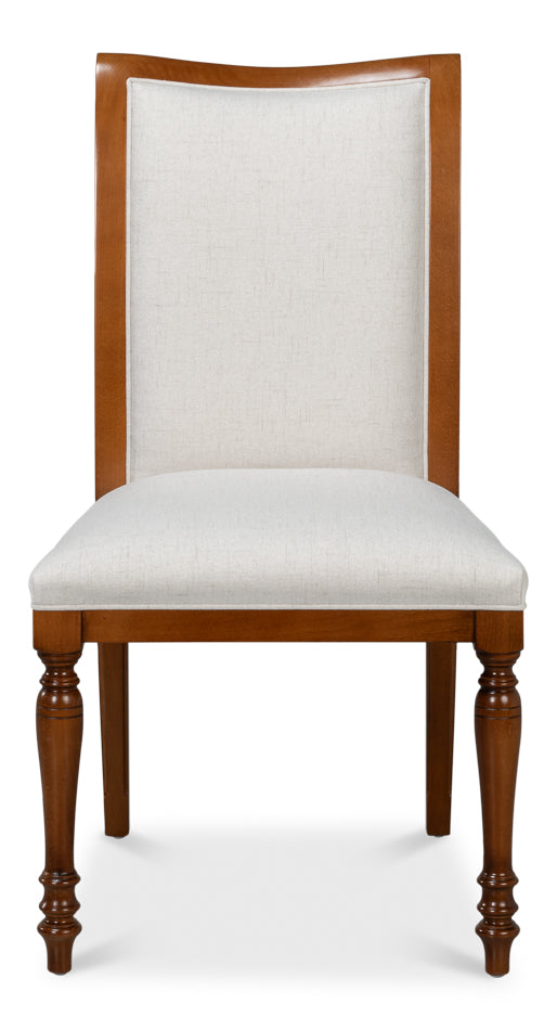 Polk Fabric Side Chair, Brown by Sarreid Ltd - view 2