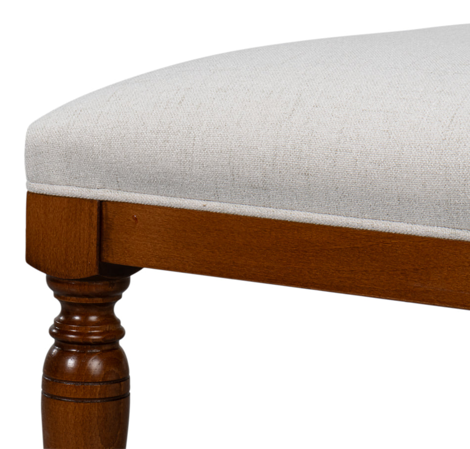 Polk Fabric Side Chair, Brown by Sarreid Ltd - view 6
