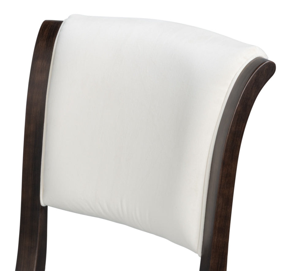 Trophy Elegant Side Chair,Nero,Taupe Vel by Sarreid Ltd - view 8