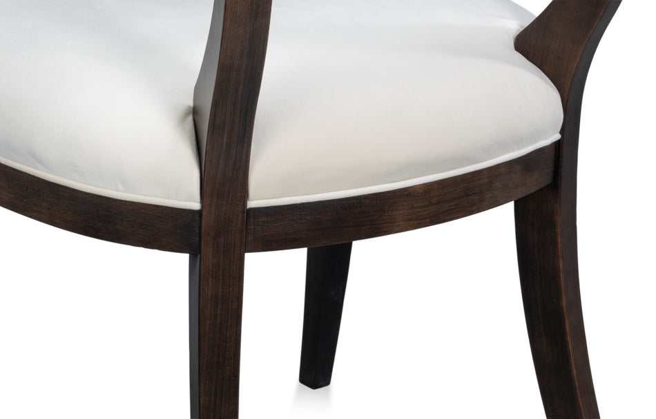 Trophy Elegant Side Chair,Nero,Taupe Vel by Sarreid Ltd - view 11