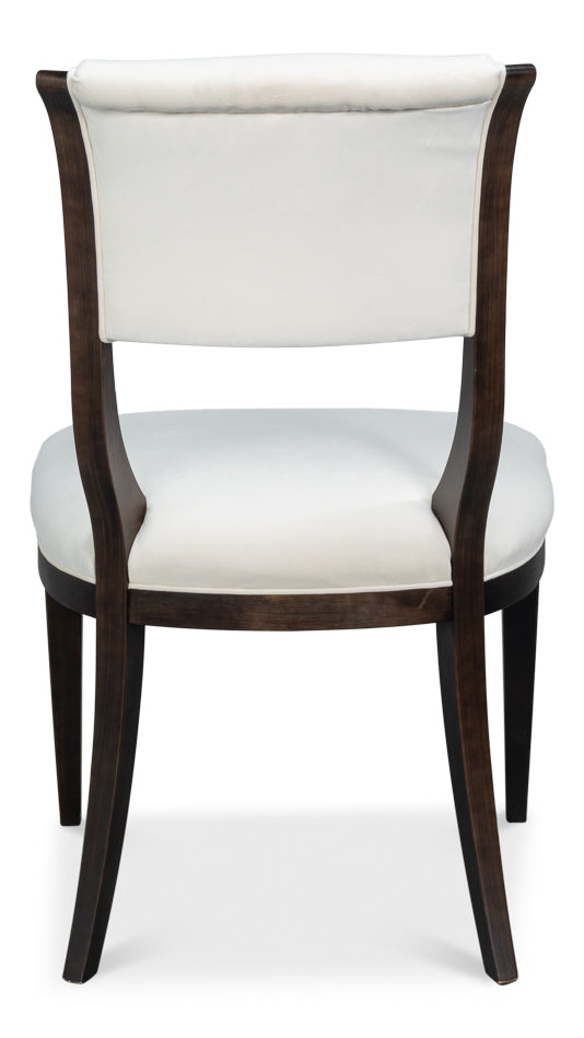 Trophy Elegant Side Chair,Nero,Taupe Vel by Sarreid Ltd - view 4