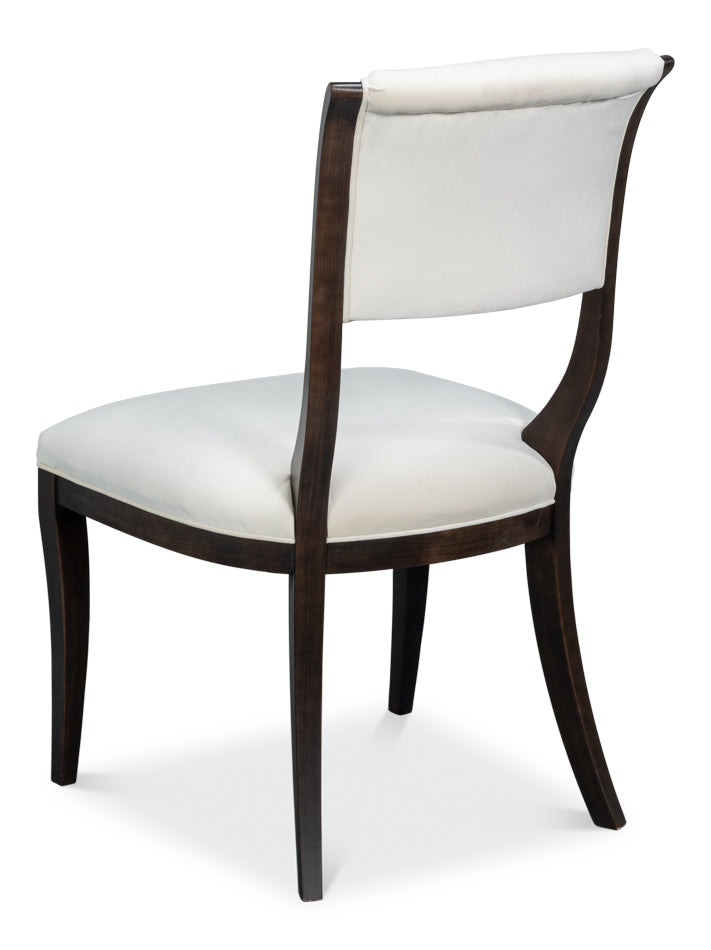 Trophy Elegant Side Chair,Nero,Taupe Vel by Sarreid Ltd - view 5