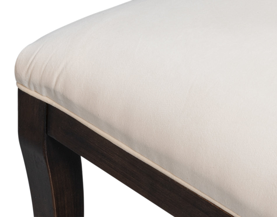 Trophy Elegant Side Chair,Nero,Taupe Vel by Sarreid Ltd - view 6