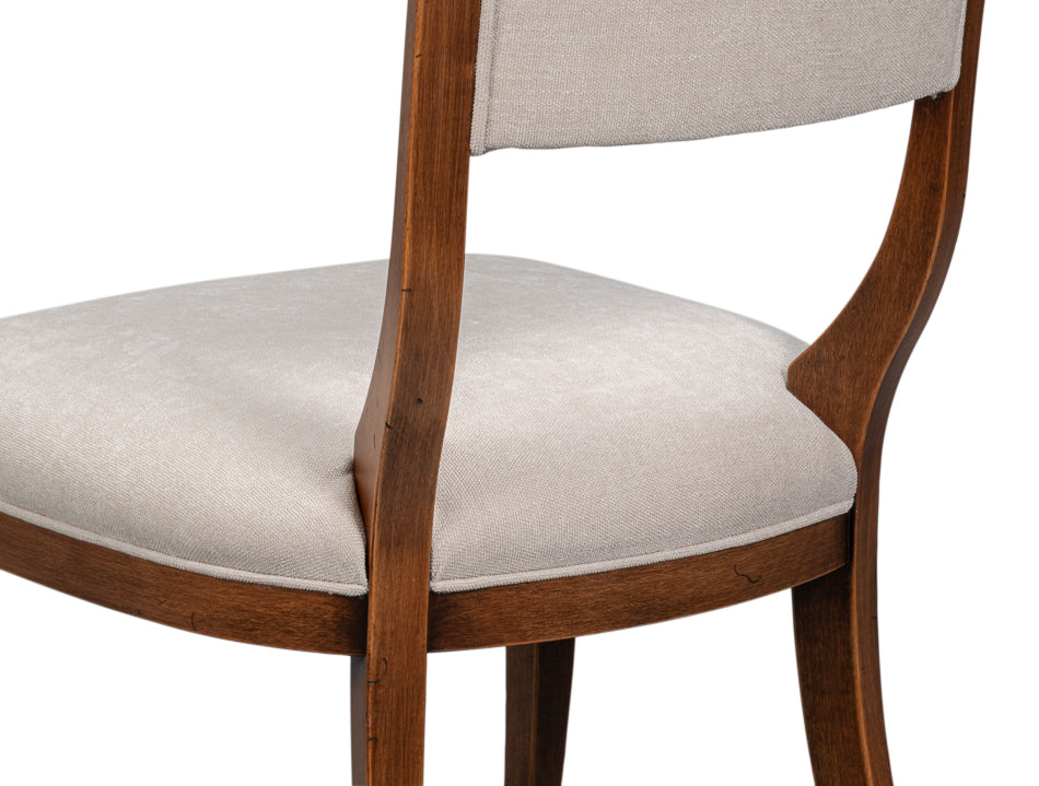 Trophy Elegant Side Chair,Noce Anticato by Sarreid Ltd - view 8