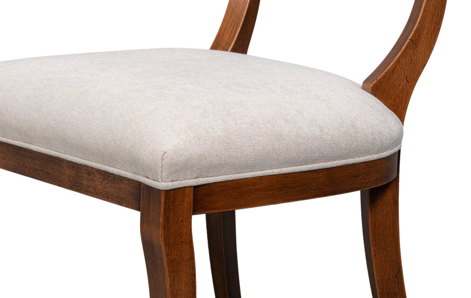 Trophy Elegant Side Chair,Noce Anticato by Sarreid Ltd - view 9