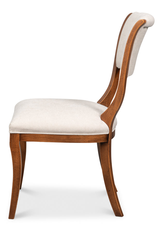 Trophy Elegant Side Chair,Noce Anticato by Sarreid Ltd - view 3