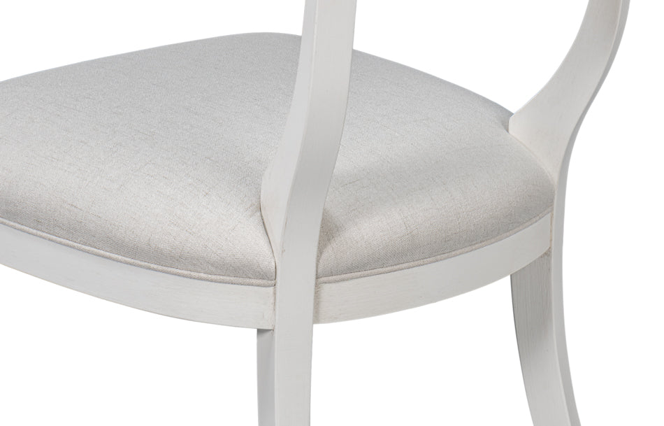 Trophy Elegant Side Chair, Cream by Sarreid Ltd - view 12