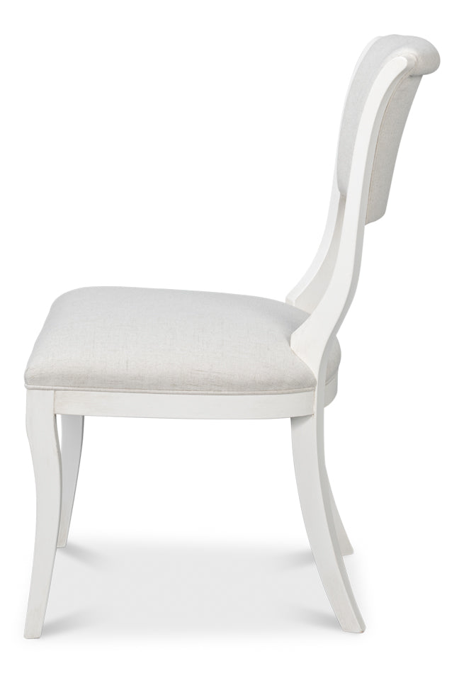 Trophy Elegant Side Chair, Cream by Sarreid Ltd - view 3