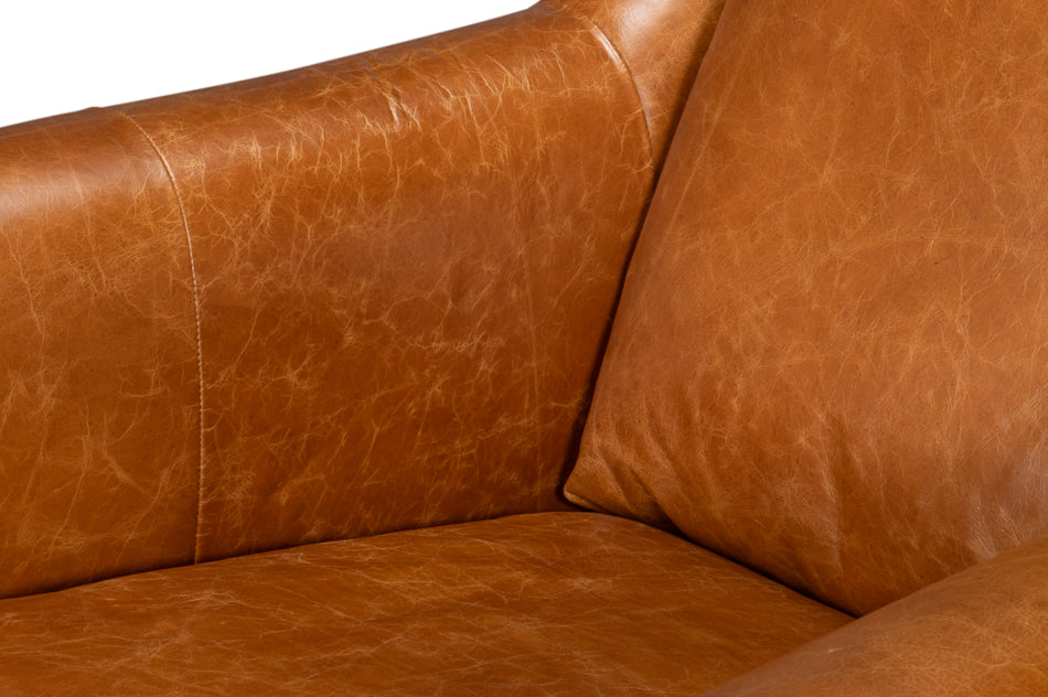 Vandike Arm Chair, Cuba Brown by Sarreid Ltd - view 10