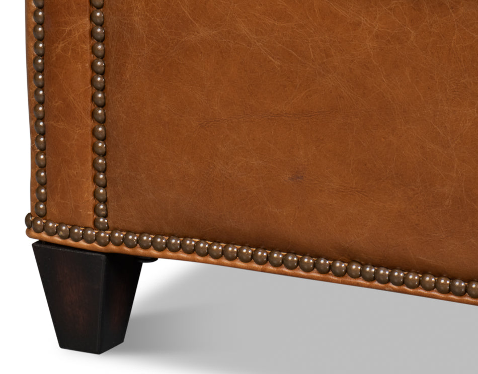Vandike Arm Chair, Cuba Brown by Sarreid Ltd - view 11