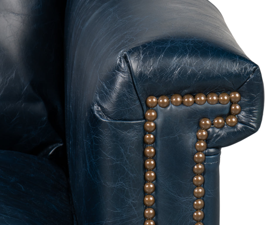 Vandike Arm Chair, Chateau Blue by Sarreid Ltd - view 10
