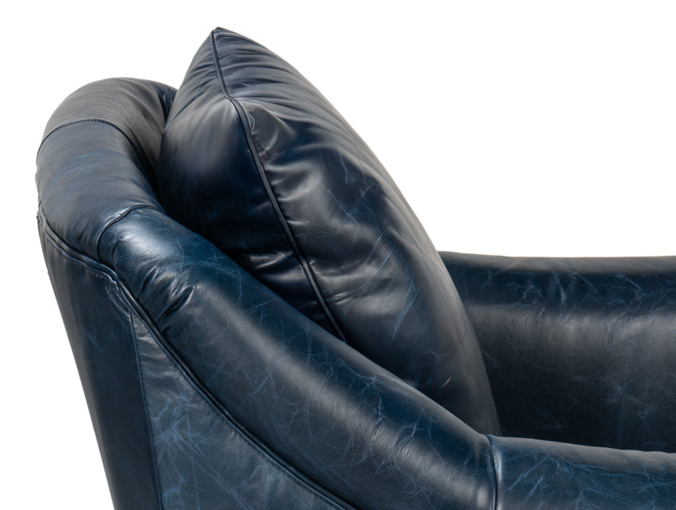 Vandike Arm Chair, Chateau Blue by Sarreid Ltd - view 12