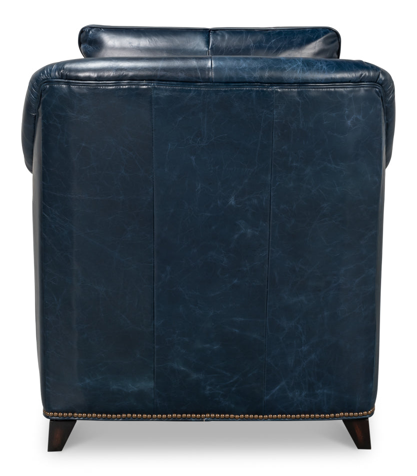 Vandike Arm Chair, Chateau Blue by Sarreid Ltd - view 4