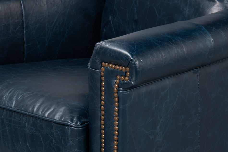 Vandike Arm Chair, Chateau Blue by Sarreid Ltd - view 6