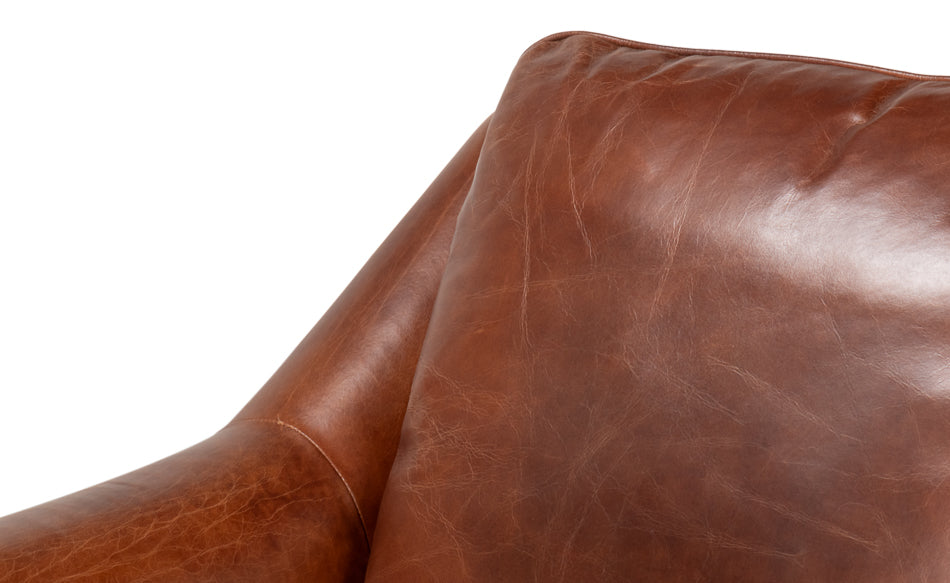 Vandike Arm Chair, Newark Brown by Sarreid Ltd - view 9