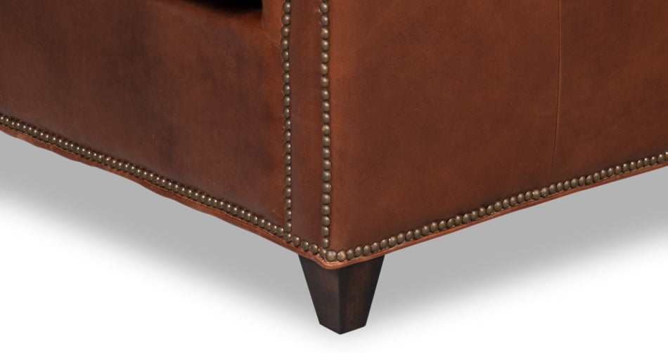 Vandike Arm Chair, Newark Brown by Sarreid Ltd - view 11