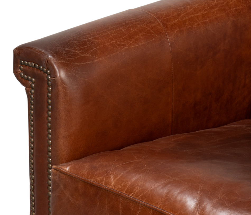 Vandike Arm Chair, Newark Brown by Sarreid Ltd - view 12