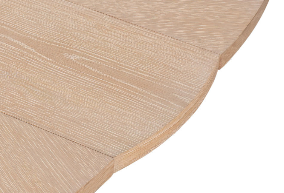 Casual Jupe Dining Table,Bleached Oak,M by Sarreid Ltd - view 11
