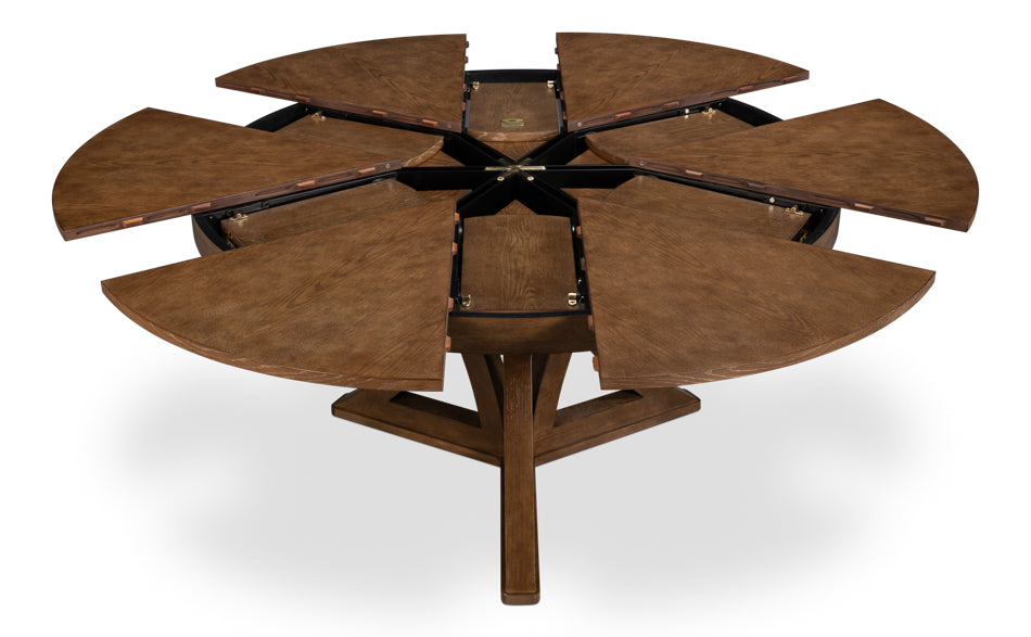 Casual Jupe Dining Table,Light Mink,Med by Sarreid Ltd - view 8