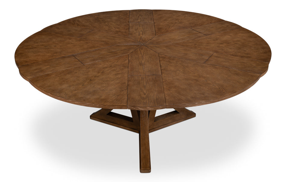 Casual Jupe Dining Table,Light Mink,Med by Sarreid Ltd - view 9