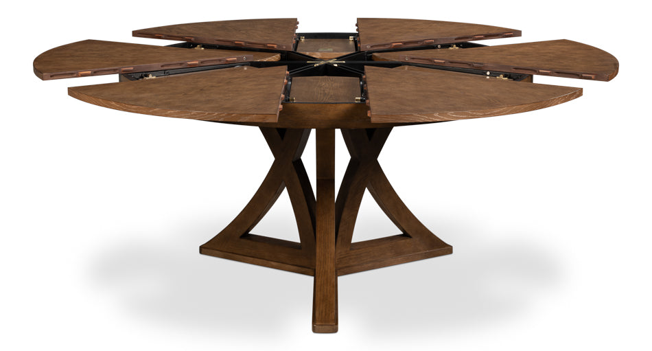 Casual Jupe Dining Table,Light Mink,Med by Sarreid Ltd - view 2
