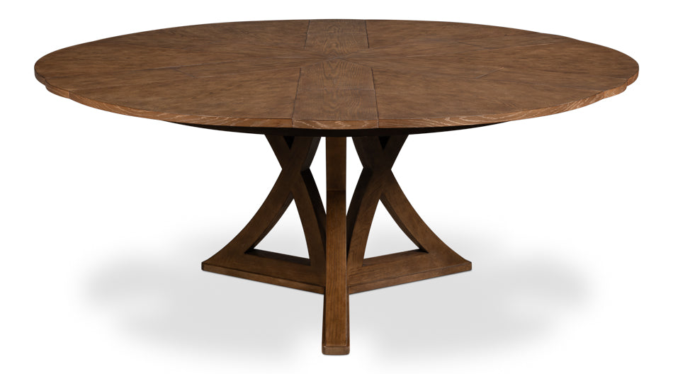 Casual Jupe Dining Table,Light Mink,Med by Sarreid Ltd - view 5