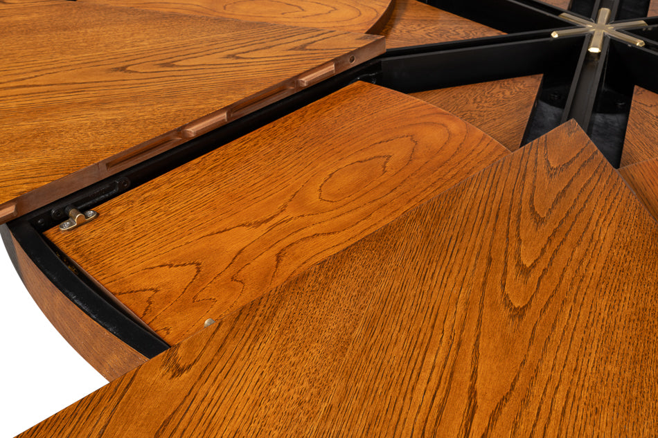 Casual Jupe Dining Table,Tobacco B,Med by Sarreid Ltd - view 9