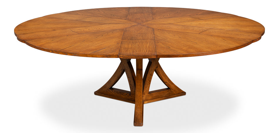 Casual Jupe Dining Table,Tobacco B,Med by Sarreid Ltd - view 5