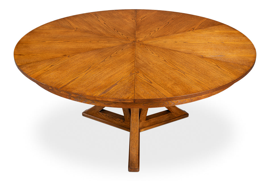 Casual Jupe Dining Table,Tobacco B,Med by Sarreid Ltd - view 6