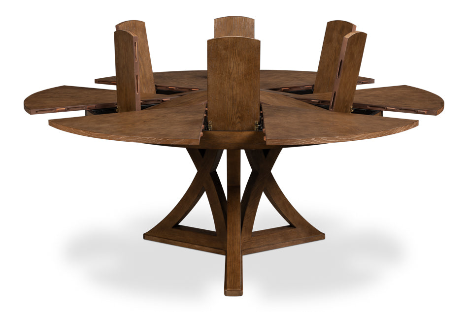 Casual Jupe Dining Table,Light Mink,Lg by Sarreid Ltd - view 3