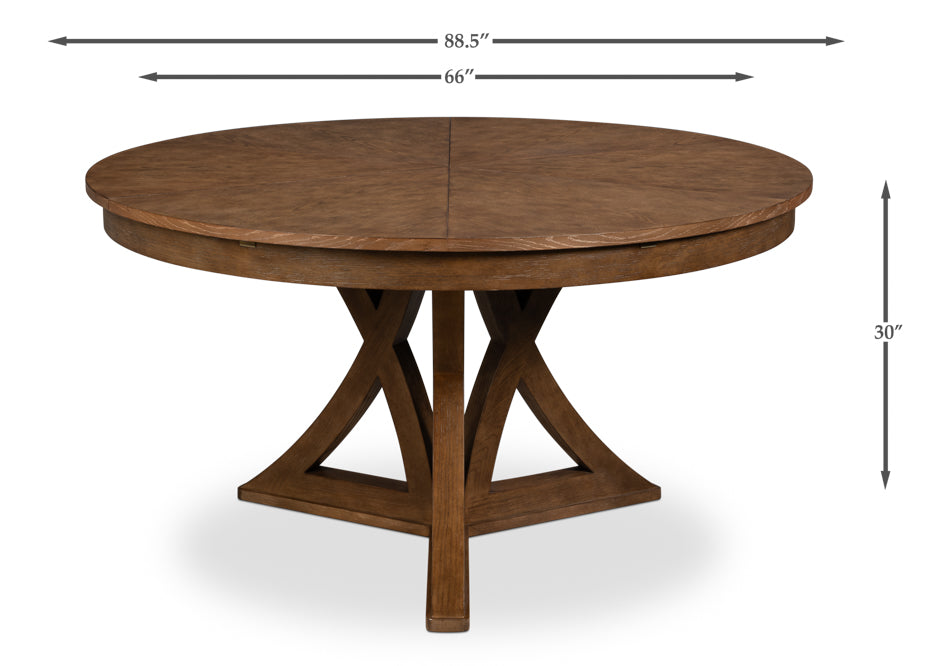 Casual Jupe Dining Table,Light Mink,Lg by Sarreid Ltd - view 7
