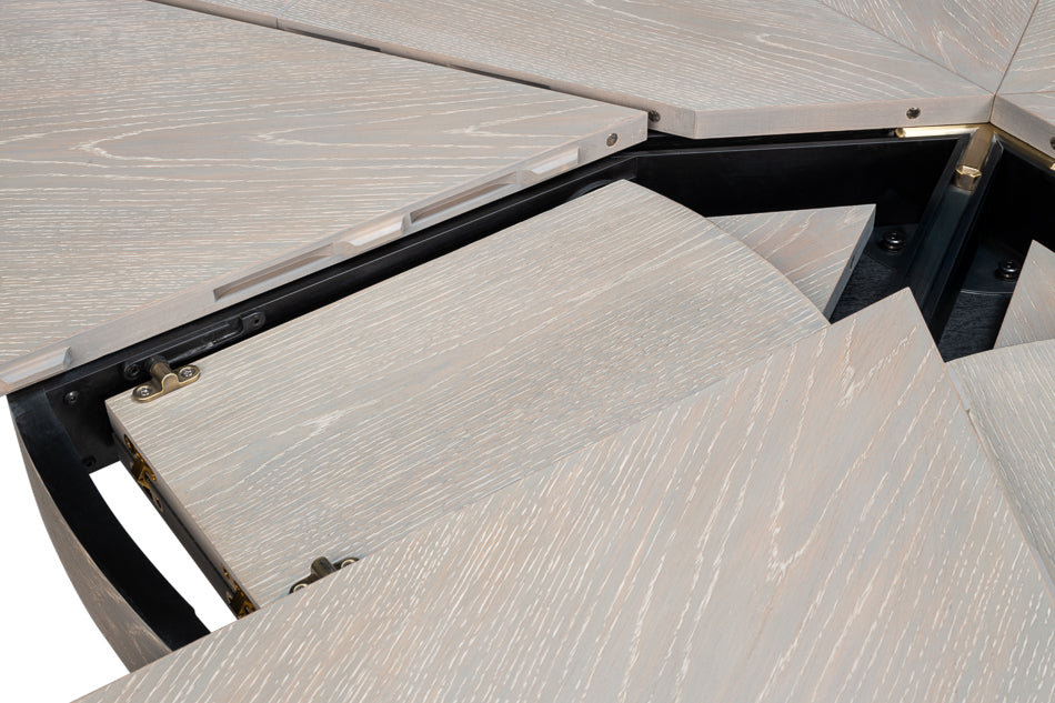 Casual Jupe Dining Table,Moonskin,Lg by Sarreid Ltd - view 9
