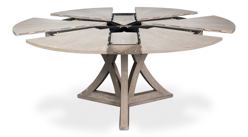 Casual Jupe Dining Table,Moonskin,Lg by Sarreid Ltd - view 2