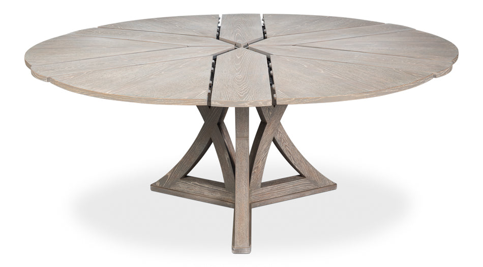 Casual Jupe Dining Table,Moonskin,Lg by Sarreid Ltd - view 4
