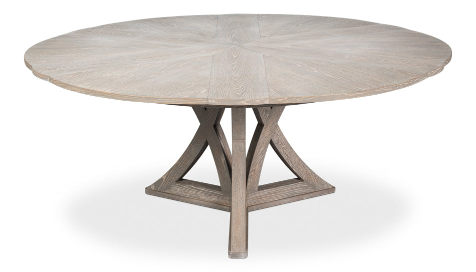 Casual Jupe Dining Table,Moonskin,Lg by Sarreid Ltd - view 5