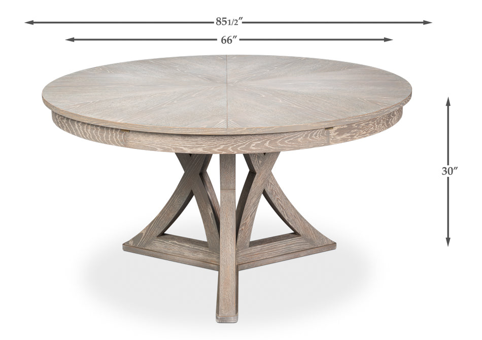 Casual Jupe Dining Table,Moonskin,Lg by Sarreid Ltd - view 7
