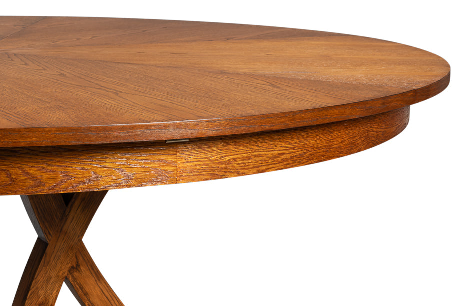 Casual Jupe Dining Table,Tobacco Brn,Lg by Sarreid Ltd - view 10