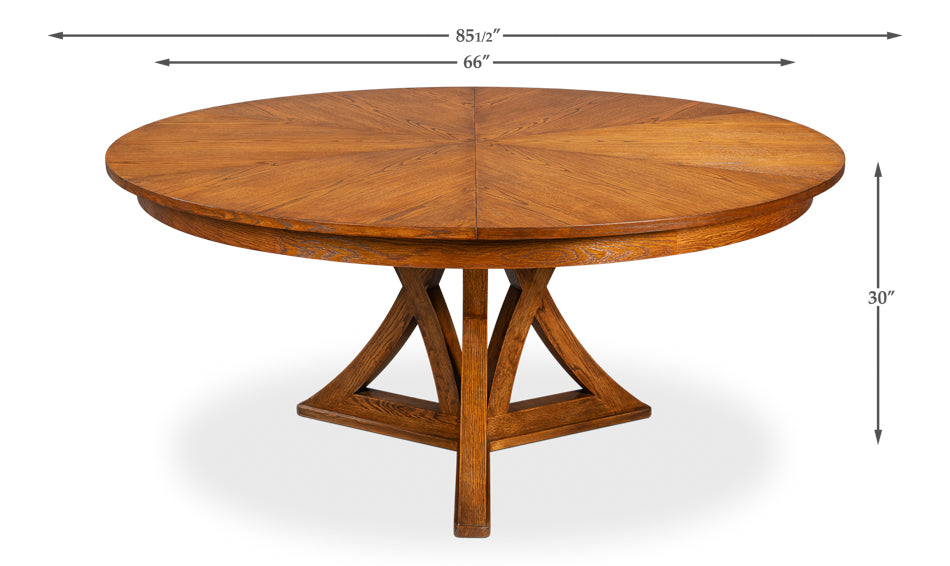 Casual Jupe Dining Table,Tobacco Brn,Lg by Sarreid Ltd - view 7