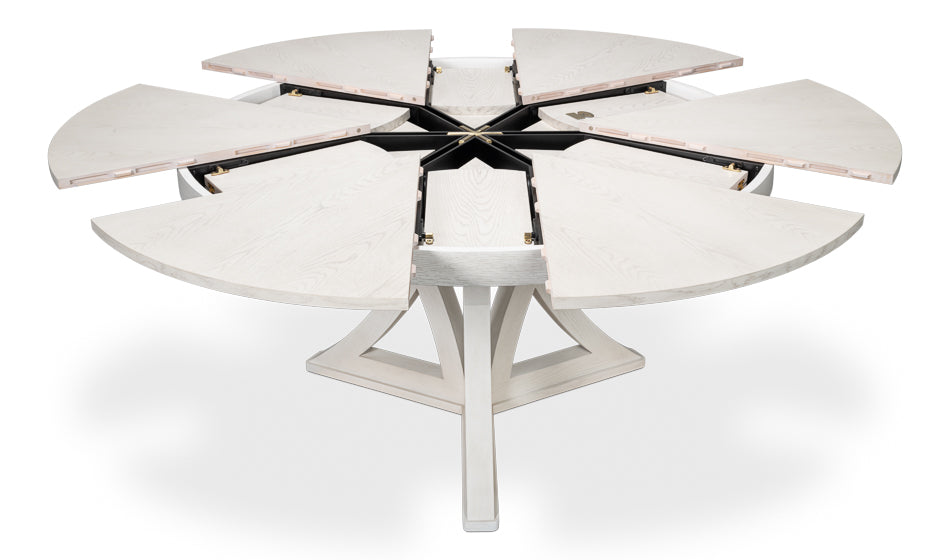 Casual Jupe Dining Table,Working Wht,Lg by Sarreid Ltd - view 9