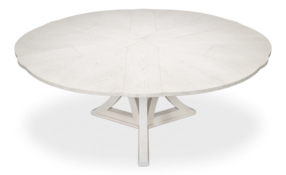 Casual Jupe Dining Table,Working Wht,Lg by Sarreid Ltd - view 10