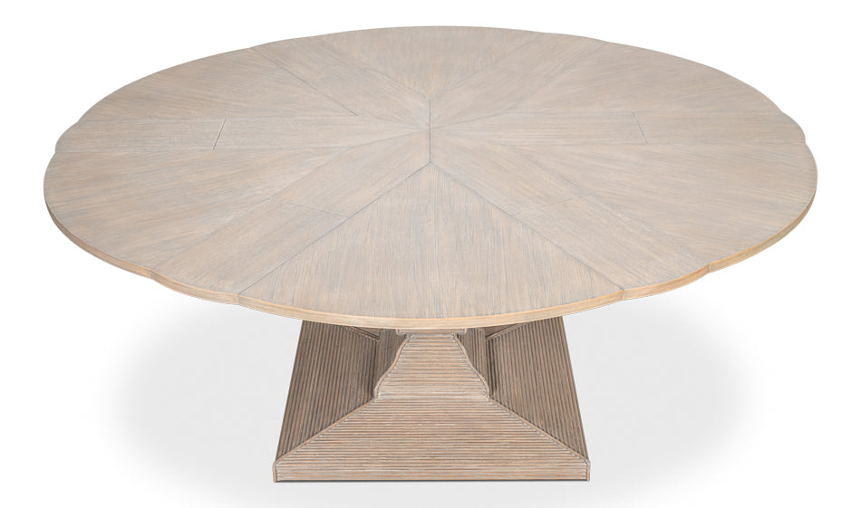 Kelso Jupe Dining Table,Moonskin,M by Sarreid Ltd - view 8