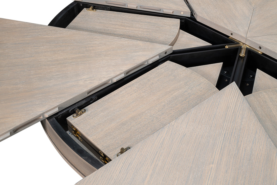 Kelso Jupe Dining Table,Moonskin,M by Sarreid Ltd - view 9