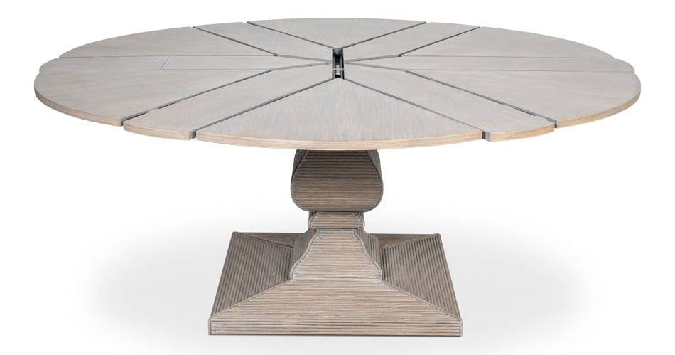 Kelso Jupe Dining Table,Moonskin,M by Sarreid Ltd - view 4