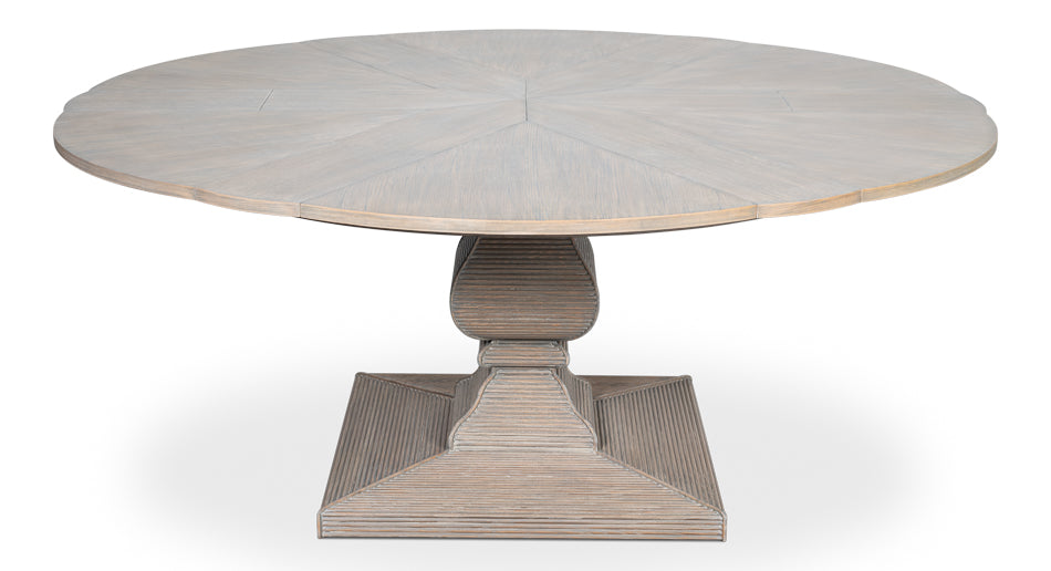 Kelso Jupe Dining Table,Moonskin,M by Sarreid Ltd - view 5