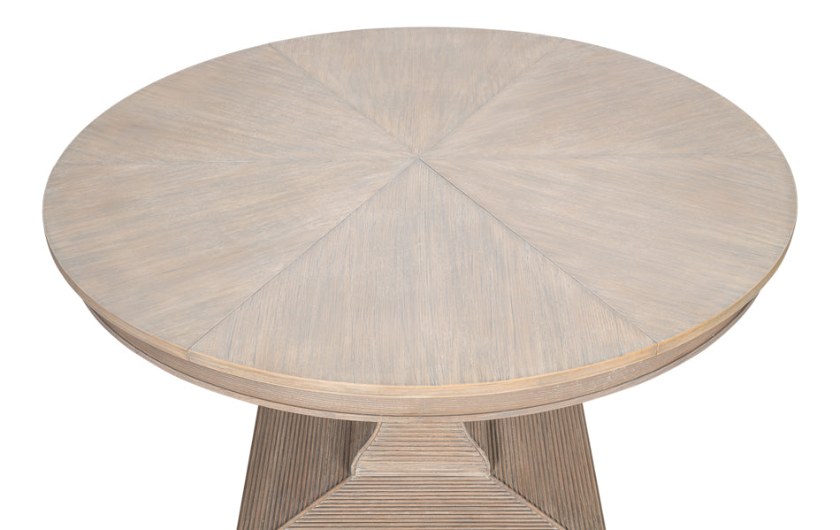 Kelso Jupe Dining Table,Moonskin,M by Sarreid Ltd - view 6