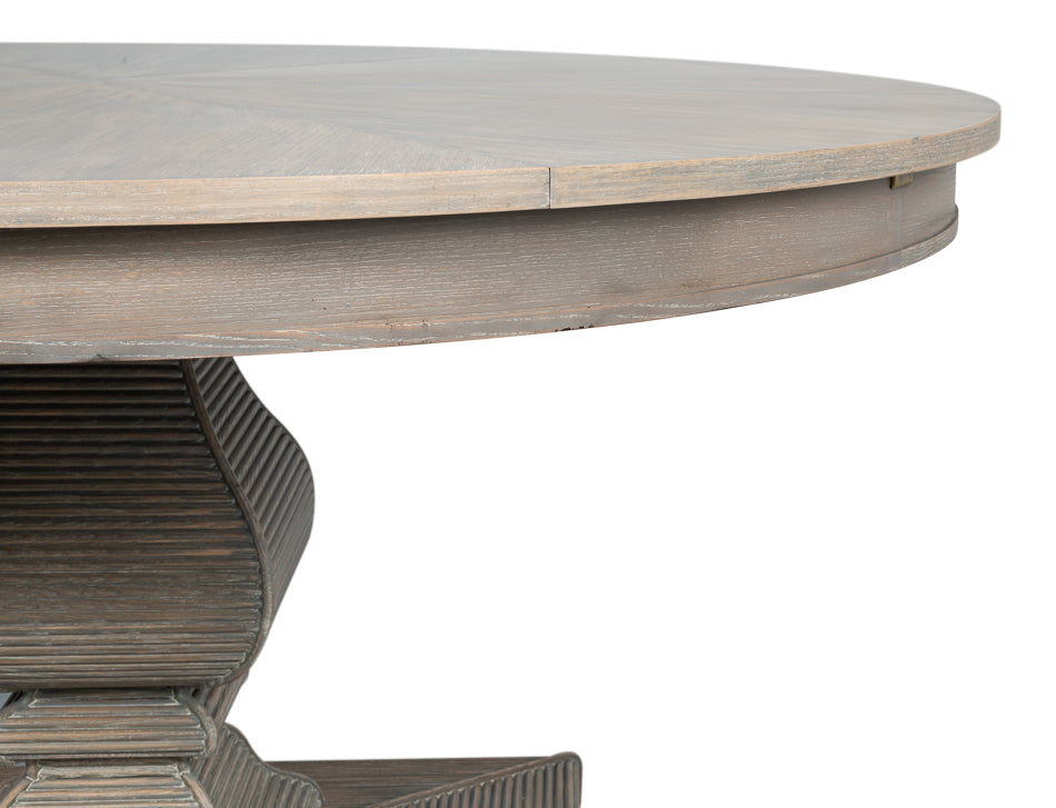 Kelso Jupe Dining Tbl,Moonskin,Lg by Sarreid Ltd - view 11