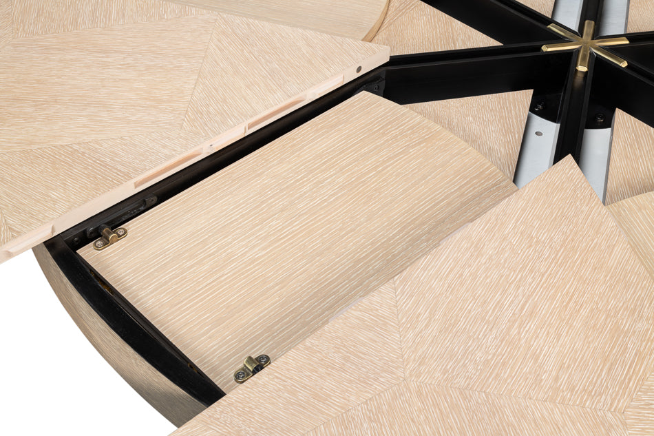 Giselle Jupe Table,Med,Bleached Oak by Sarreid Ltd - view 9