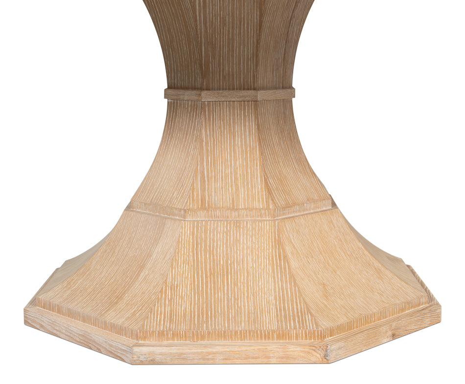 Giselle Jupe Table,Med,Bleached Oak by Sarreid Ltd - view 11